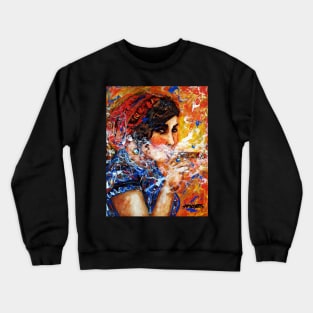 The artist and her puros Crewneck Sweatshirt